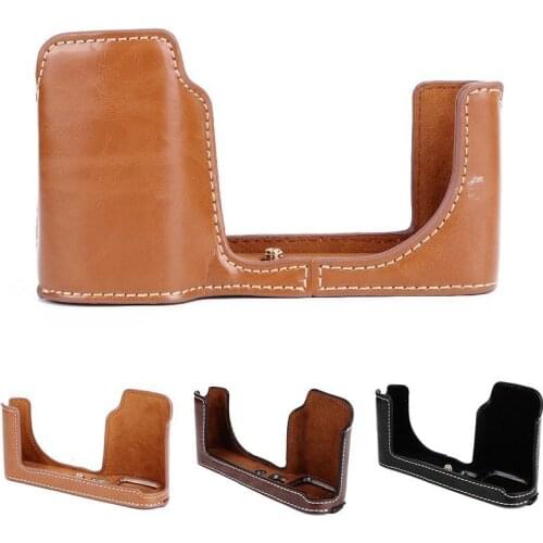 Half PU leather case bag grip cover Buttom for leica T TYP701 TYP 701 TYP-701