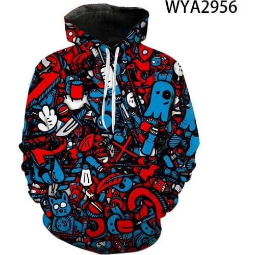 2020 New Hoodies Graffiti 3D Printed Men Women Children Streetwear Pullover Long Sleeve Sweatshirts Boy Girl Kids Fashion Jacket