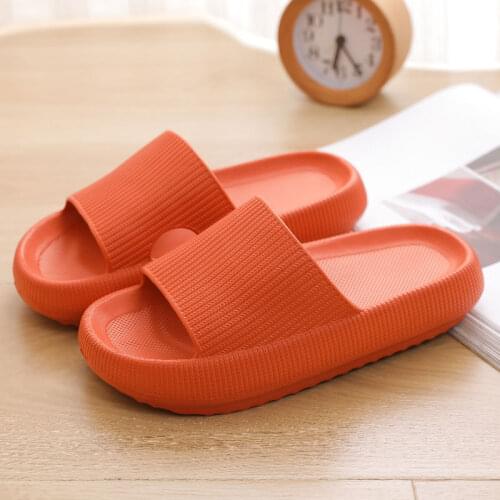New Unisex Women Men Slippers Quick-drying Thickened Non-slip Sandals Thick Sole Home Slippers Bathroom Footwear Summer Sandal