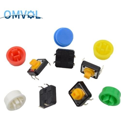 12x12x7.3 mm Tactile Switches Square Push Button Tact Switch 12*12*7.3 mm Micro switch