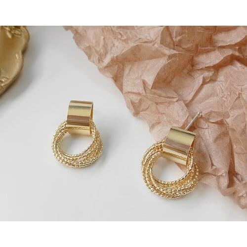 Temperament Luxury Hoop Earrings For Women Girls Elegant Minimalist High-end Earrings Wedding Party Fashion Jewelry Gifts