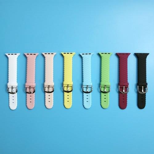 Slim Sports Strap Band For Apple Watch 40mm 38mm Silicone Watchband For iWatch Series 1 2 3 4 5 6 SE Woman Bracelet Wriststrap