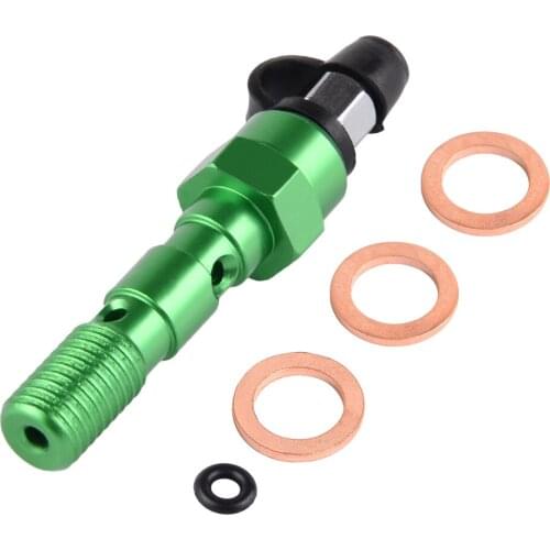 NICECNC M10x1.25mm M10x1.0mm Brake Caliper Banjo Bolt Bleeder Screw For Kawasaki Suzuki Aprilia MV Agusta Triumph Honda Yamaha