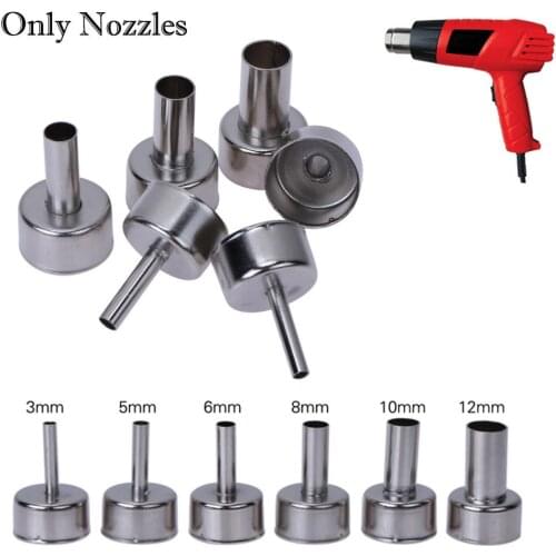 6Pcs/Set Universal Hot Air Station Round Nozzles Soldering Welding Tool For Hot Air Gun 85885A 858D 868 878 Heat Resistant 22mm