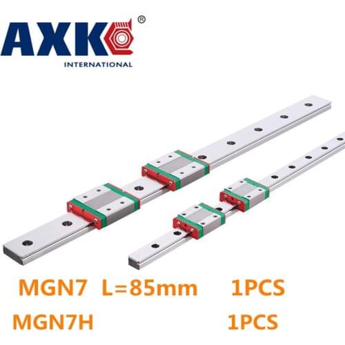 2021 Thrust Bearing Ball Bearing Rolamentos New Miniature Linear Guide Mgn7 L85mm Guideway + Mgn7h Long Blocks Carriage Mgn7c