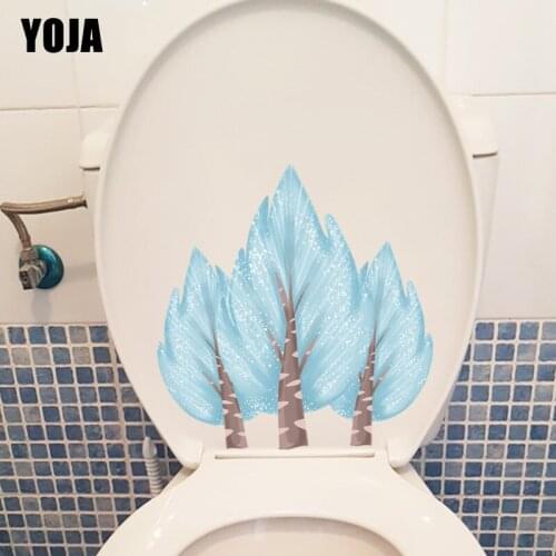 YOJA 20.6*21.5CM Feathery Tree Creative Cartoon Kids Room Wall Decor Decal Home WC Toilet Sticker T1-0939