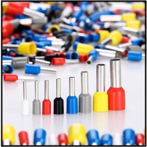 1200pcs/set Insulated Cord Pin End Terminal Ferrules Kit Wire Copper Crimp Connector Electrical Crimp Terminator