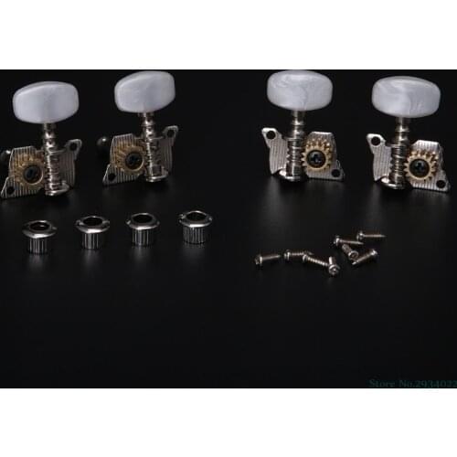 New 2R+2L Guitar Ukulele Tuning Pegs Button Strings Tuning Tuners Heads Accessories Drop Ship
