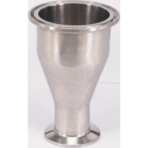 63mm to 38mm Pipe OD 2.5" to 1.5" Tri Clamp SUS304 Sanitary Reducer Fitting Homewbrew