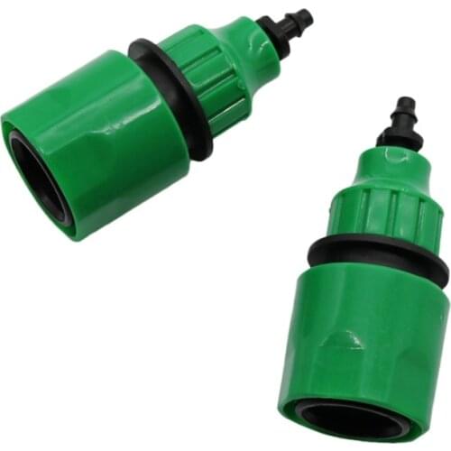 Garden hose quick connector for 1/4 Inch 3/8 Inch Agriculture Irrigation Water hose connector Pipe Fitting 100 Pcs