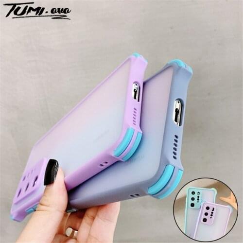 Shockproof Case For Huawei Y6 Y7 Y5 Y9 Prime 2019 Mate 20 30 40 Matte Silicone Protection Cover For Huawei P30 P40 Lite P50 Pro