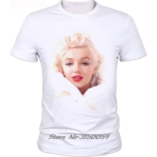 Marilyn Monroe T-shirt Sexy Star Design Tshirt Men Short Sleeve O-neck T Shirt New Fashion Summer Style Brand Tees Harajuku