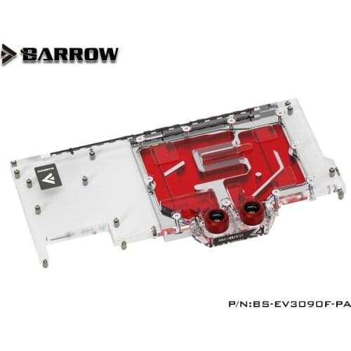 Barrow GPU Water Block For EVGA RTX 3090/3080 FTW3 ULTRA hydro game copper graphics card, full coverage, 5V 3pin, BS-EV3090F-PA