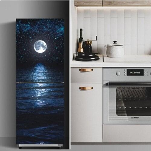Self Adhesive Wallpapers Renovation DIY PVC Stickers On Door Waterproof Entrance Home Fridge Decoration Decal Print Art Picture