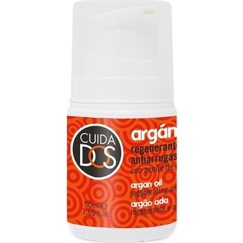 Care for Argan oil facial cream. Regenerating Anti-aging and anti-wrinkle active. Vitamin E. For dry skins-50 ml