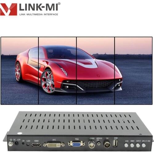 LINK-MI Vertical Video Wall Controller 2x2 1x4 1X2 1X3 90 180 degree Rotation Vertical screen HDMI VGA AV USB inputs