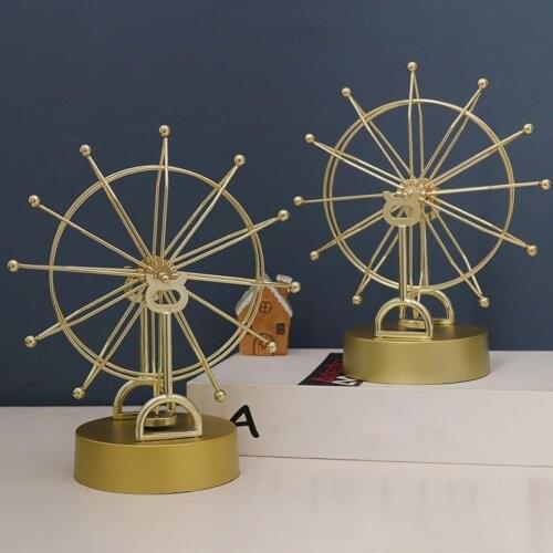 Golden ferris wheel creative Ornaments Perpetual modern home decoration living room study office bedroom decoration crafts gifts