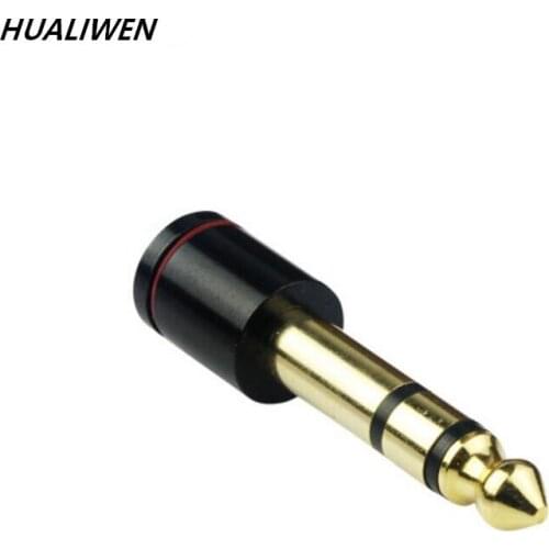 Gold Plated 3.5 Female To 6.35 Male 3.5 To 6.5 Adapter Audio Converter Head
