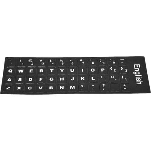English Standard Non-transparent Keyboard Layout Durable Sticker