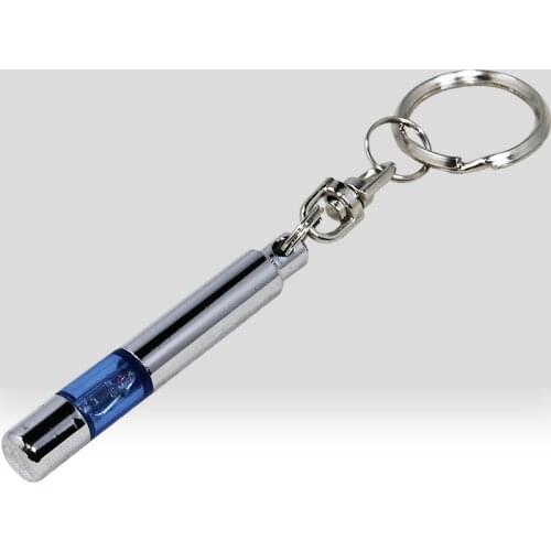 Car accessories Automobile bright silver metal to eliminate static anti-static key ring Keychain