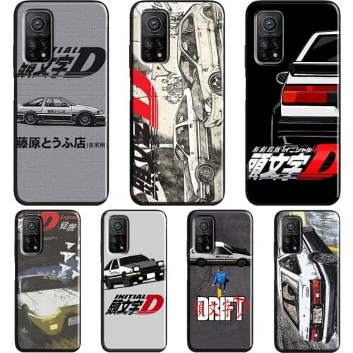 Initial D Car Case For Xiaomi Mi 11 Ultra 9 10 Lite Mi 10T Pro Note 10 Lite Cover For POCO X3 Pro M3 F3