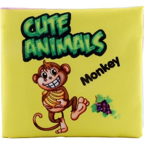 Baby Soft Cloth Sound Paper Books Newborn Toddlers Early Learning Develop Cognize Reading Puzzle Fabric Book Infant Quiet Toy