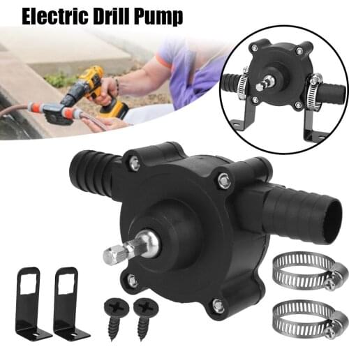 Electric Drill Pump Home Garden Outdoor Tool Mini Hand Self-priming Liquid Transfer Pumps Portable Diesel Oil Fluid Water Pump