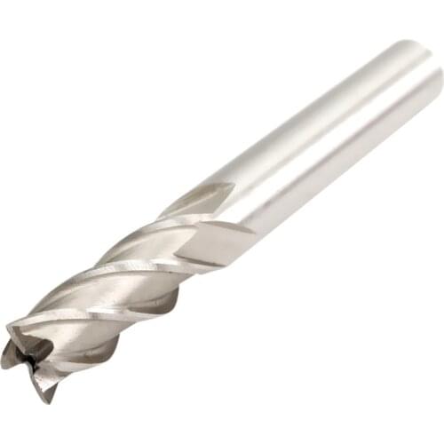 3/8 Inch x 3/8 Inch High Speed Steel HSS 4 Flutes Straight End Mill Cutter CNC Bit 70mm Best Price