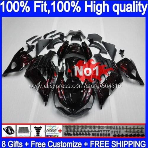 Injection For KAWASAKI ZX 14R ZX14R 06 07 08 09 10 11 Red flames 78MC.16 ZZR1400 ZX-14R 2006 2007 2008 2009 2010 2011 Fairing
