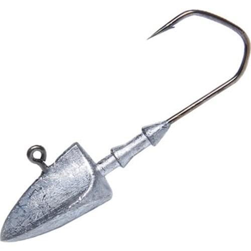 21g Lure Hook Lead Jighead Fishing Hooks Lead Jig Lure Hard Baits Worm Lure Fishing Tackle Accessories (Silver)