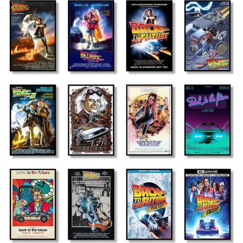 Back To The Future Classic Movie Poster Print Canvas Painting Retro Prints Modern Home Wall Art Decoration Mural Room Decor