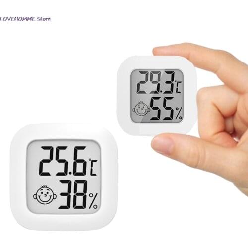 Mini Indoor Thermometer Digital LCD Temperature Sensor Humidity Meter Thermometer Room Hygrometer Gauge Weather Station