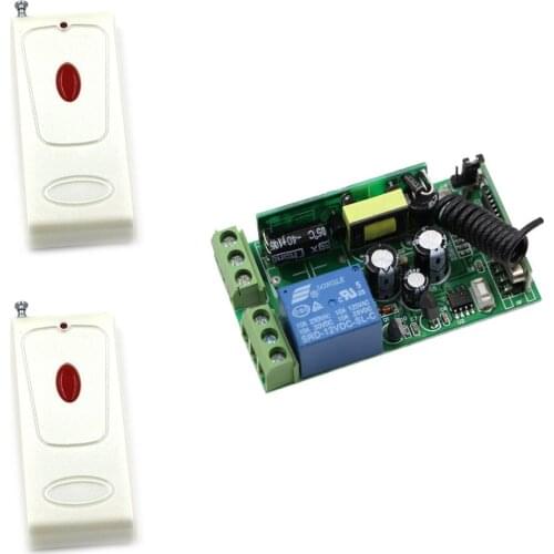 Hot Sales AC85V 110V 220V 250V 1CH Wireless Remote Control Switch Receiver & Transmitter 315MHz 433MHz Learning Code ON OFF