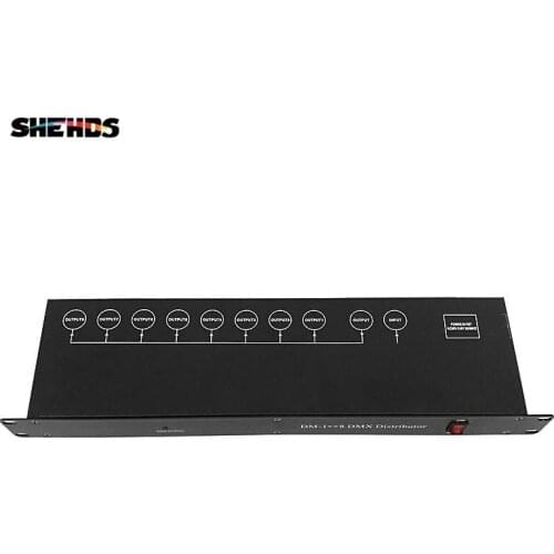Top-rated sellers 8 output ports DMX Distributor DMX splitting DMX512 Branch Stage Light for stage Equipment Signal splitting