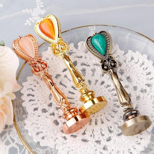 Metal Handle For Wax Seal Stamp Retro Antique Sealing Wax Stamps Handle Wedding Cards Scrapbooking Material