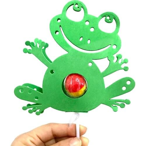 Miss Vintage Animal Frog Lollipop Holder Metal Cutting Dies Stencils For DIY Scrapbooking Decorative Embossing Handcraft Die Cut