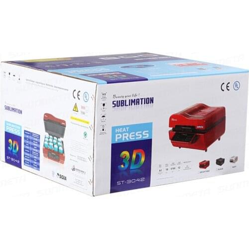 Multi-function 3D heat printing machine DX-048 For Phone Cases Mug Cup Plate Tiles Printing 3D Sublimation Transfer Machine