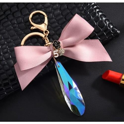 Fashion Bow knot Key Chain Charm Keychain for Car Bag Key Ring Women Pubg Key Ring llaveros Chaveiros porte clef Jewelry EH327