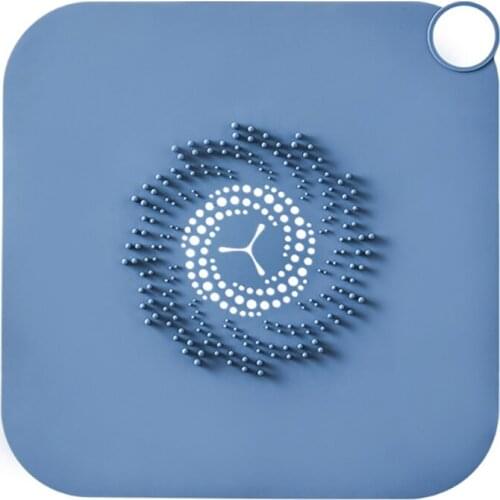 Bathroom Floor Drain Mat Hair Catcher, Shower Sewer Drain Cover Filter, Kitchen Sink Strainer Hair Stopper Drains Dredge Device