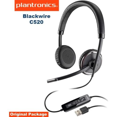 Plantronics Blackwire C500series C520-M USB Binaural Microsoft-Certified Lync Headphone 88861-02