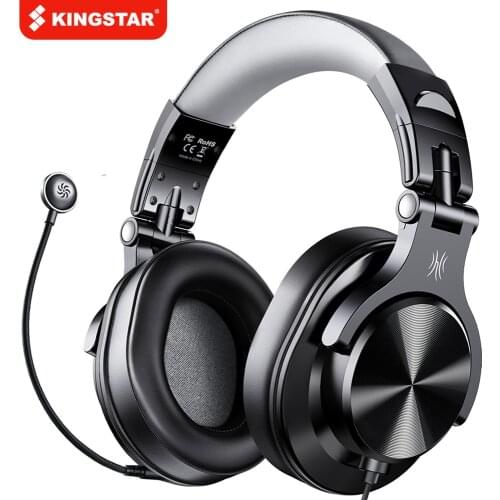 KINGSTAR Wired Headset Gamer 3.5mm Over-Ear Stereo Gaming Headphones With Detachable Microphone For PC Computer PS4 Phone