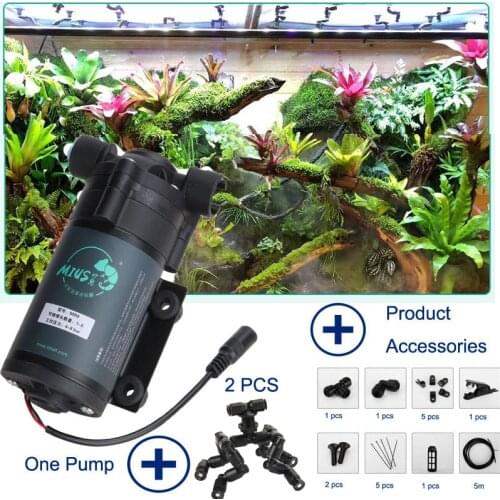 Reptiles Fogger Mist Sprinkler Rainforest Tank 360 Adjustable Aquarium Aquatic Pet Misting System
