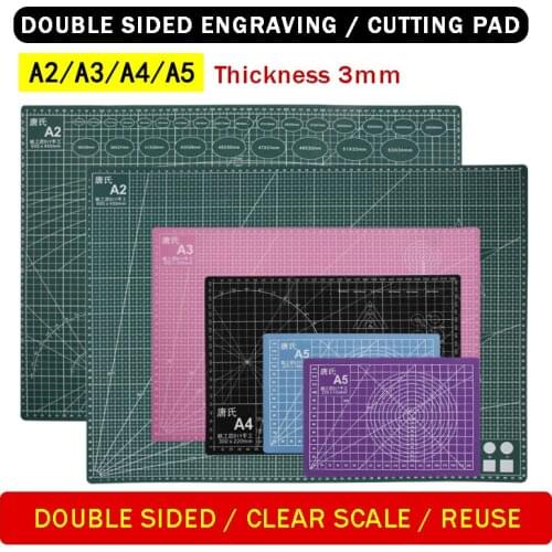 A2-A5 Self-healing Cutting Mat Pvc Rectangle Grid Lines Tool Fabric Leather Craft Diy Cutting Supplies Stationary Cutting Mat