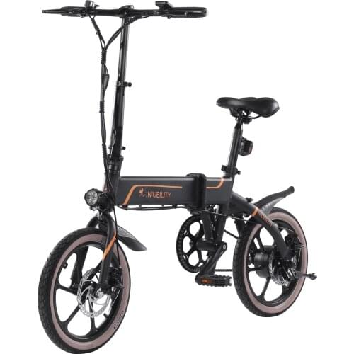 NIUBILITY-B16 Folding Electric Bicycle, 16-Inch Wheels, 42V, 10.4Ah, 350W Motor, Max Speed 25Km/h, Mileage 40-50Km, 12° Climbing
