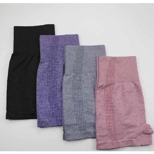 High Waist Workout Shorts Women Seamless Fitness Casual Short Push Up Scrunch Butt Women Running Cycling Gy