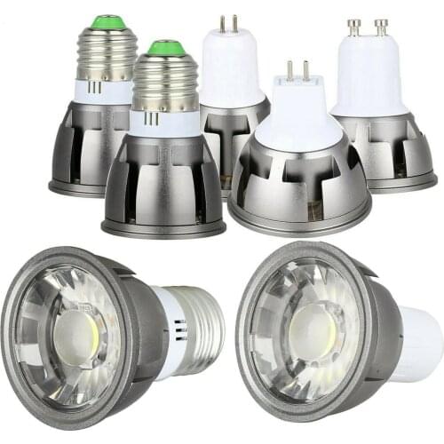 Dimmable LED COB Spotlights Bulbs E27 E12 E14 B22 B15 GU5.3 GU10 7W 9W 12W 110V 220V 230V 240V Spot Lights Bright Home Lamps
