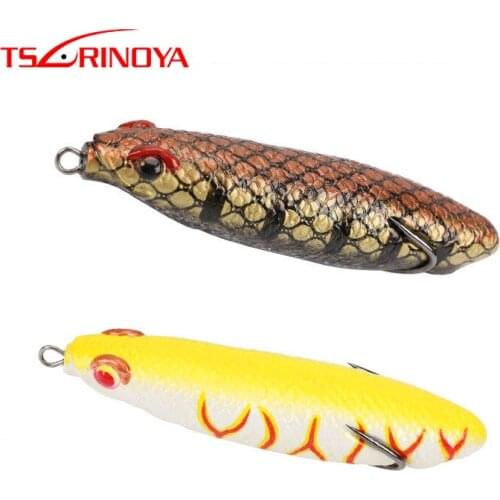TSURINOYA Long Casting Fishing Lure Pencil Frog DL163 90mm 16.5g Topwater Soft Lure Snakehead Profession Fishing Tackle Bait