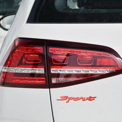 Universal Handwriting Conjoined Letter SPORT Chrome Styling Metal Vehicles Sticker Auto 3D Decals Car Badge Emblem Decorati R8O7