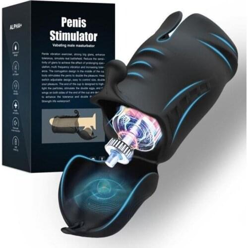 Vibrator sex toys Powerful for men Penis Trainer Male Masturbator Stimulator Glans Vibrating Massager Pussy Intimate Goods