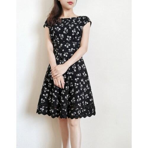 Vintage Floral Print Skater US